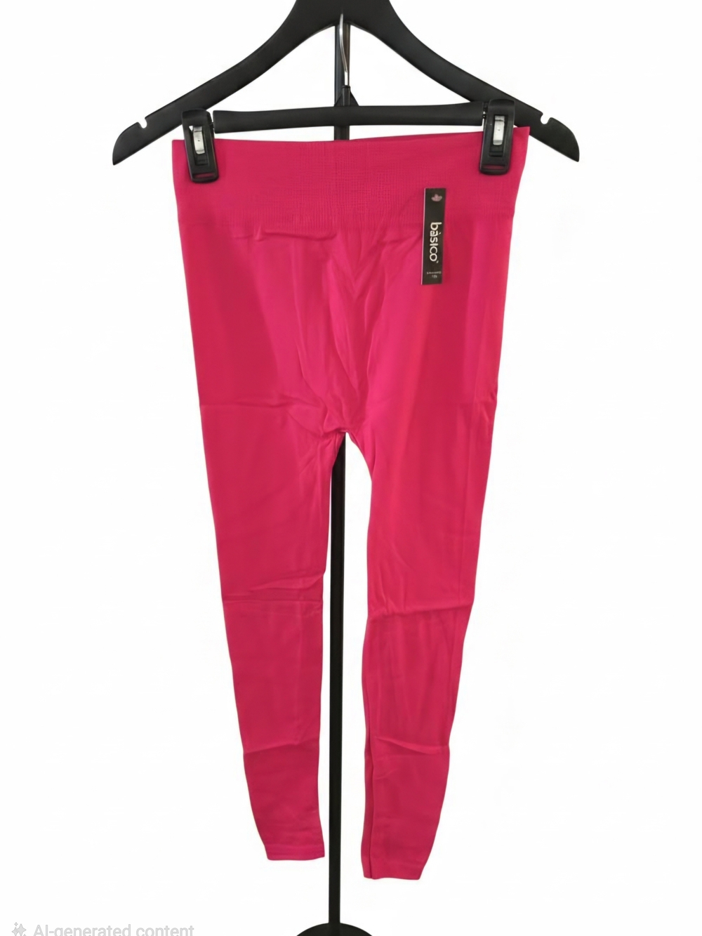 NWT Basico Hot Pink Women's Stretch Leggings